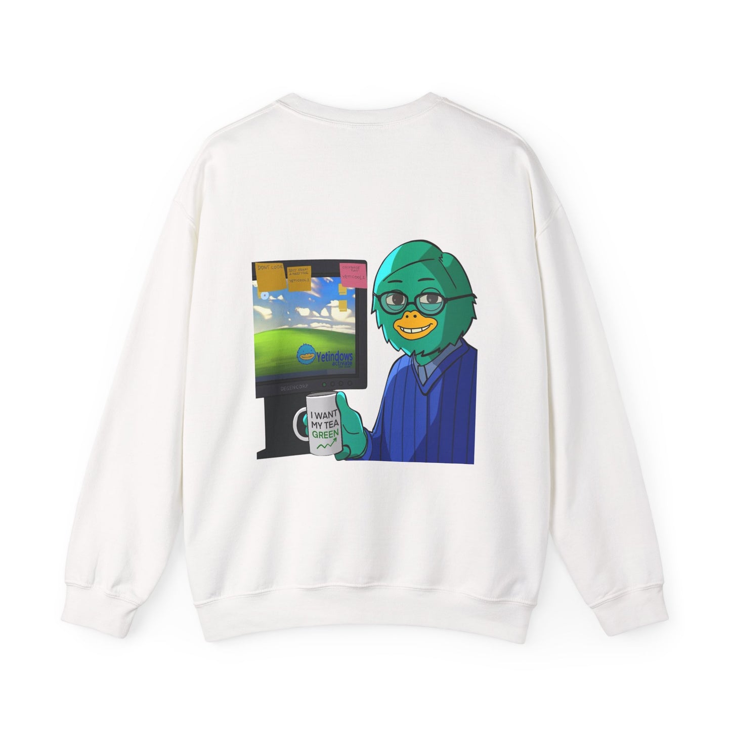Playful Cartoon Crewneck Sweatshirt - Unisex