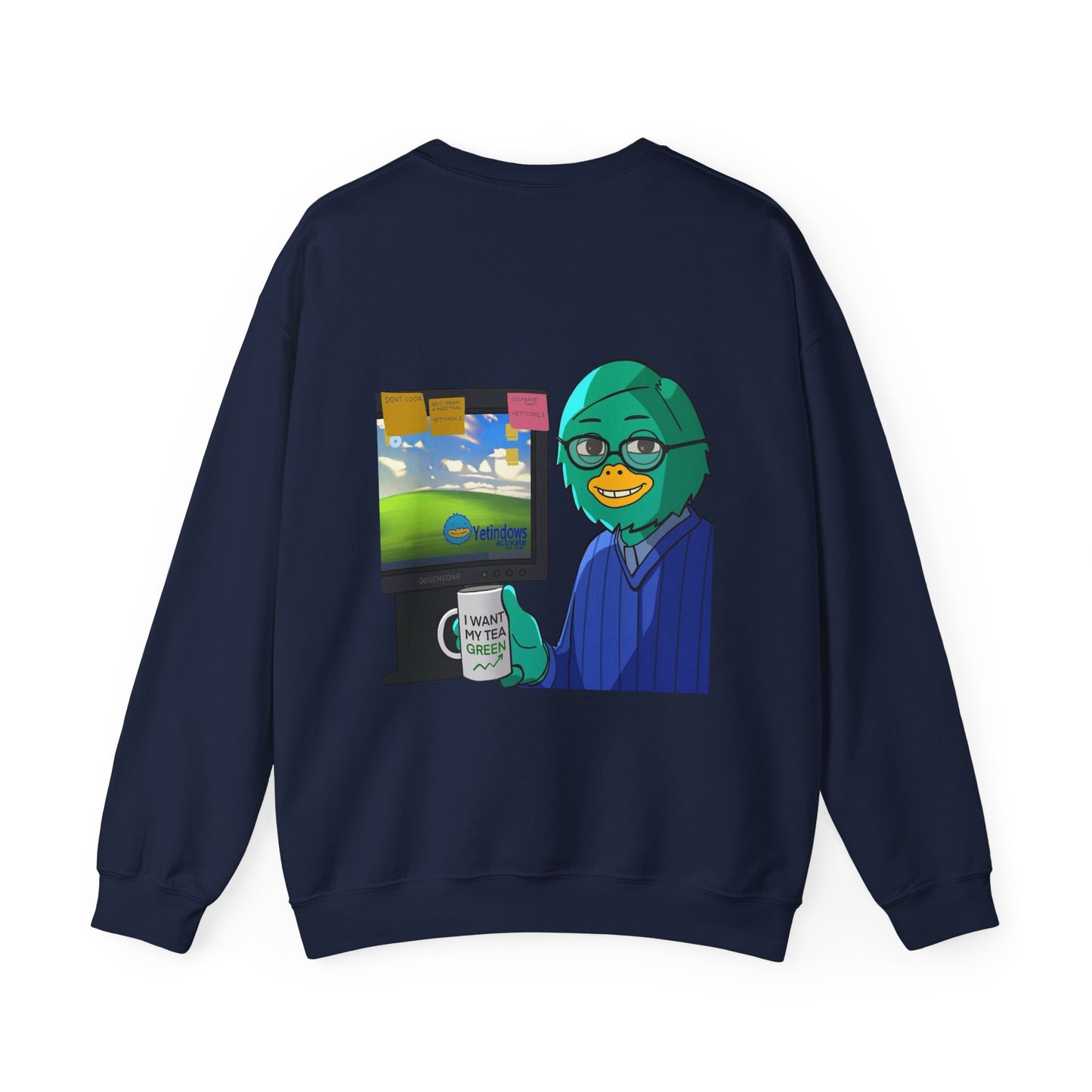 Playful Cartoon Crewneck Sweatshirt - Unisex