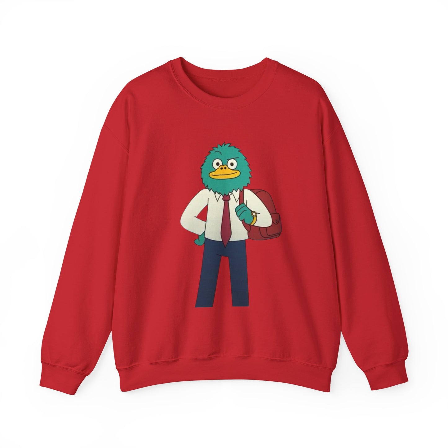 Playful Cartoon Crewneck Sweatshirt - Unisex