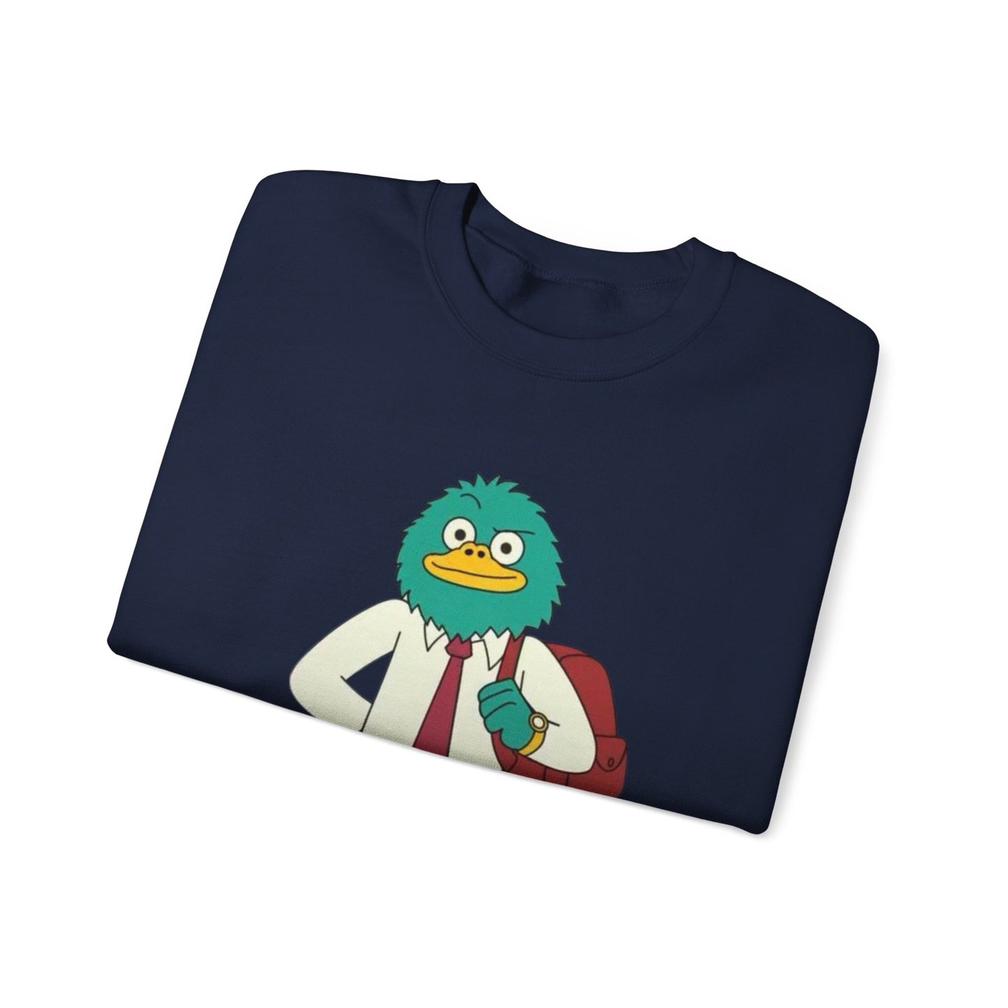 Playful Cartoon Crewneck Sweatshirt - Unisex