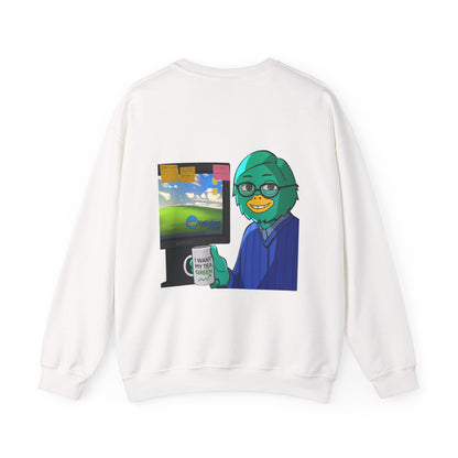 Playful Cartoon Crewneck Sweatshirt - Unisex