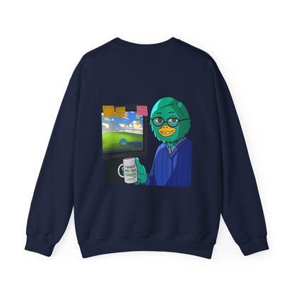 Playful Cartoon Crewneck Sweatshirt - Unisex