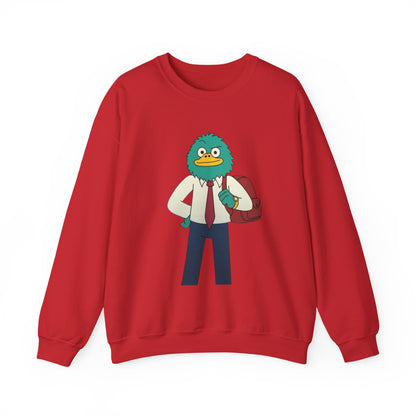 Playful Cartoon Crewneck Sweatshirt - Unisex