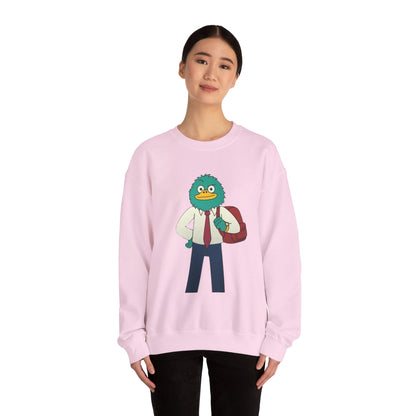 Playful Cartoon Crewneck Sweatshirt - Unisex
