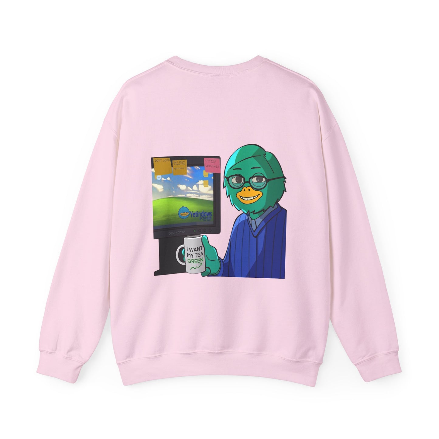 Playful Cartoon Crewneck Sweatshirt - Unisex