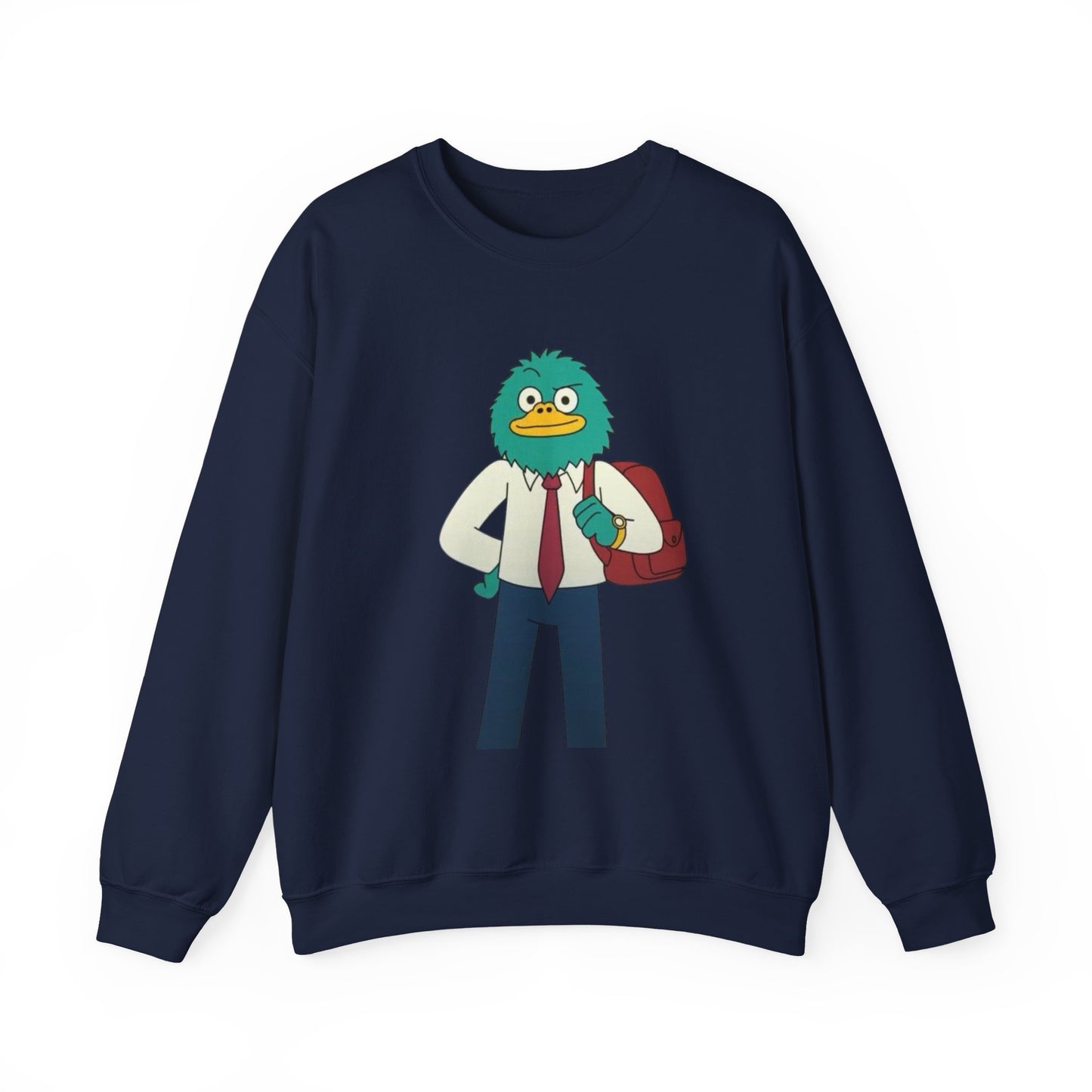 Playful Cartoon Crewneck Sweatshirt - Unisex