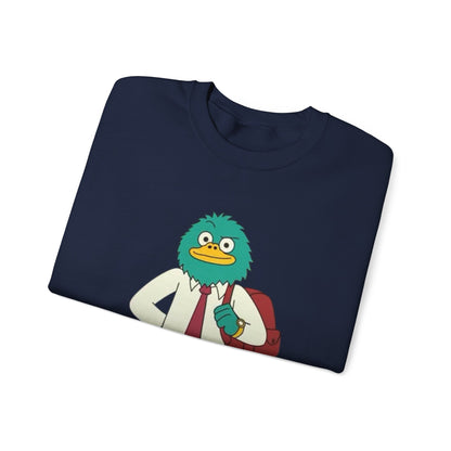 Playful Cartoon Crewneck Sweatshirt - Unisex